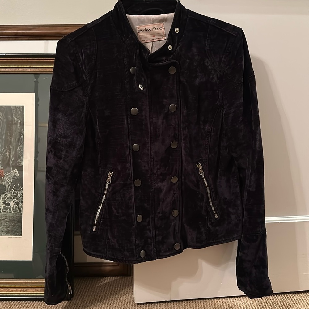Black velvet Free People/We The Free Jacket